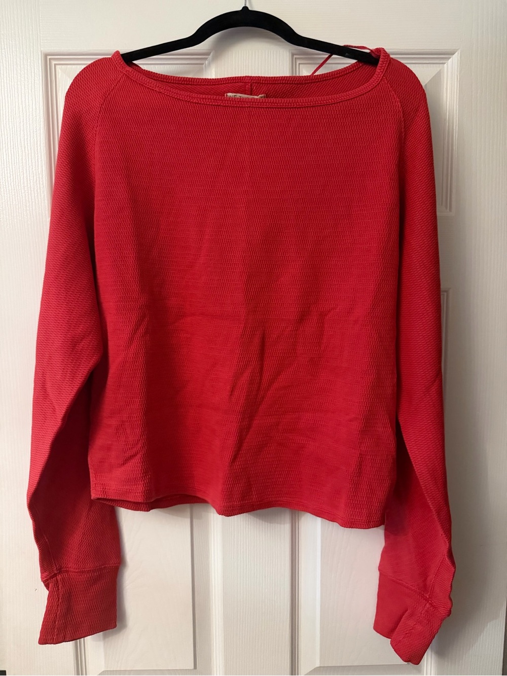 NWT Free People We The Free Jess Long Sleeve Salsa Red $68